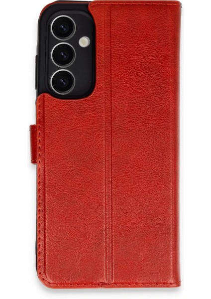 Samsung Galaxy A25 5g Kılıf Trend S Plus Kapaklı Kılıf - Kırmızı