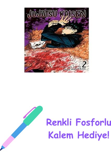 Jujutsu Kaisen 2. Cilt + Renkli Fosforlu Kalem