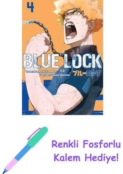 Blue Lock Cilt 4 + Renkli Fosforlu Kalem