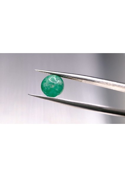 2.15CT 7x5.5mm Round Natural Emerald Drilled Beads