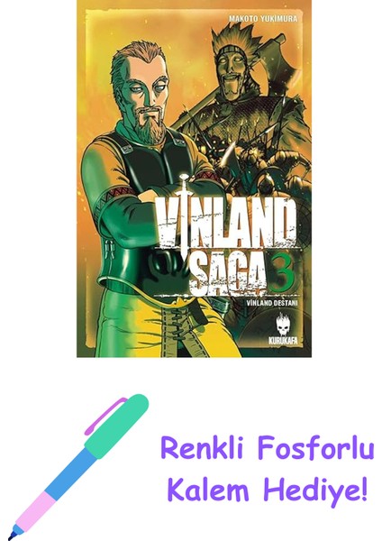 Vinland Saga - Vinland Destanı 3 + Renkli Fosforlu Kalem
