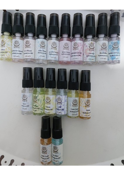 - 18 Adet Karışık Parfümlü Kolonya (15 ml Cep Boy)