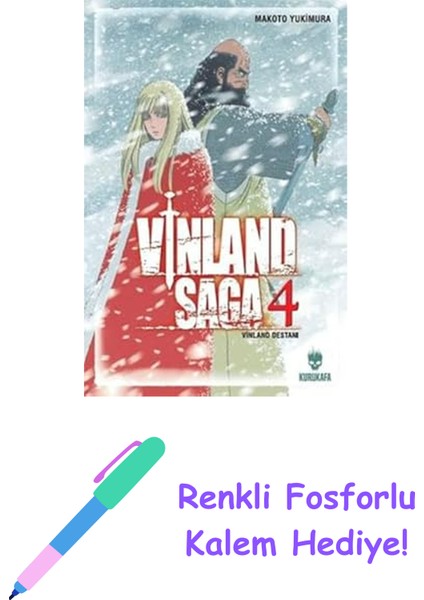 Vinland Saga 4: Vinland Destanı + Renkli Fosforlu Kalem