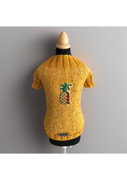 Kedi ve Köpek Için Ananaslı Sarı Pul Payet Kazak fiyatları