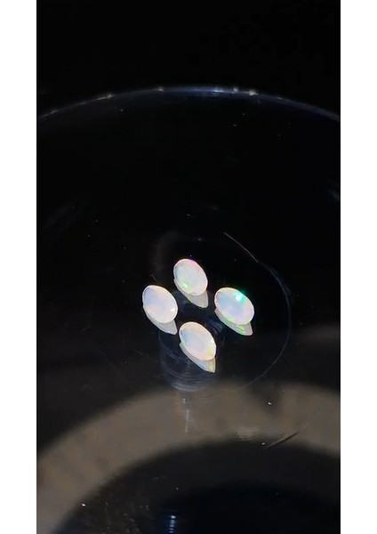 1.27CT 6X4MM 4pcs Lot Oval Faceted Natural Ethiopian Opal