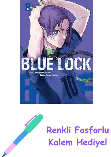 Blue Lock Cilt 8 + Renkli Fosforlu Kalem
