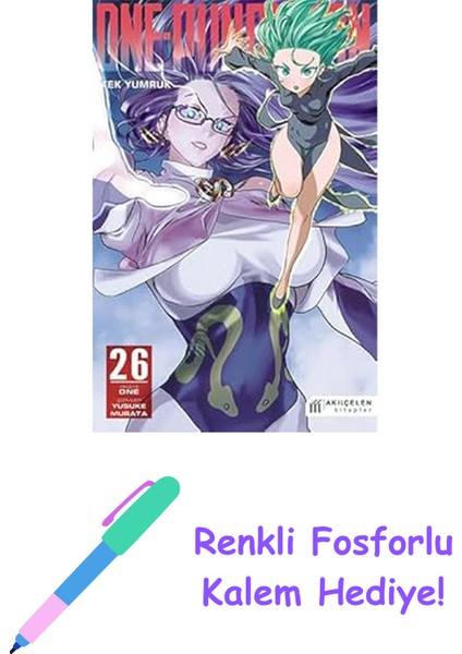 One-Punch Man-Tek Yumruk – Cilt 26 + Renkli Fosforlu Kalem