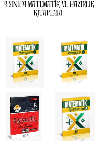 Matematik Öğreniyorum 1-2-3 Ve9. Sınıf Matematik Soru Bankası