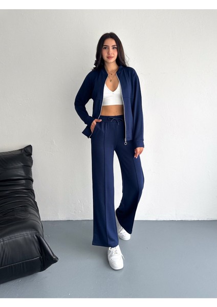 Kolej Yaka Pantolun Çımalı Yumuşak Doku Modal Kumaş Eşofman Takım fırsatları