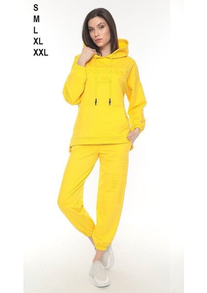 Oversize Gofre Baskılı Eşofman Takımı