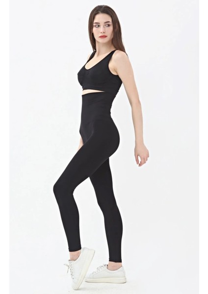 Kadın 2 Beden Incelten Extra Yüksek Bel Korse Tayt