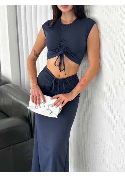 Büzgülü Etekli Takım Liverpool Modal Kumaş