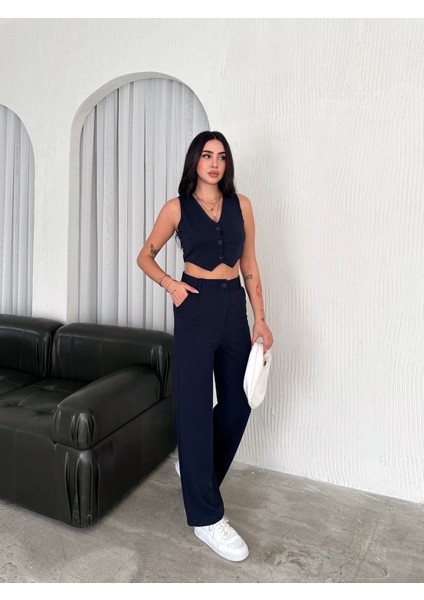 Yelek Pantolon Krep Takım indirimleri