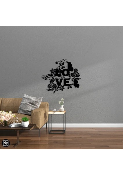 Love Dekoratif Metal Duvar Tablosu