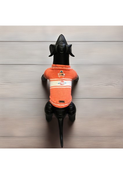 Kedi ve Köpek Için Uzay Temalı Turuncu Kazak indirimleri