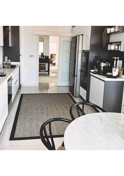 Berlin M406 Hav Toz Vermez Kolay Temizlenen Hasır Doku Balık Sırtı Ithal Sisal Halı