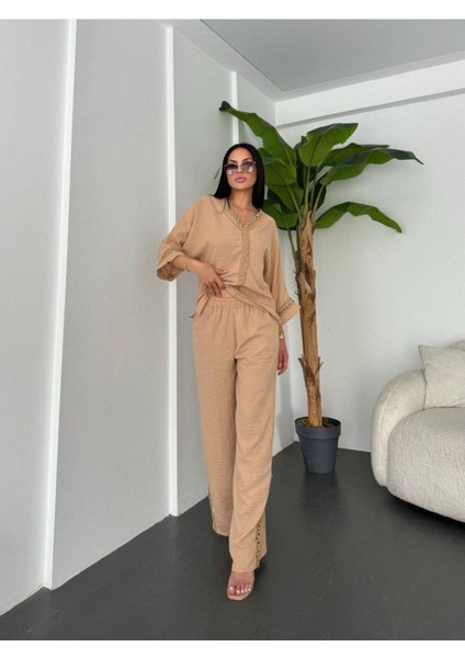 Dantelli Pantolunlu Keten Takım fiyatları