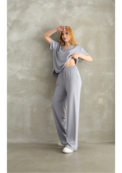 Modal Kumaş V Yaka Kısakol Eşofman Takım fırsatları