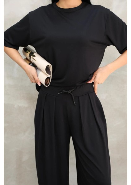 Şalvar Pantolonlu Modal Kumaş Yumuşak Dokulu Alt Üst Takım fırsatları