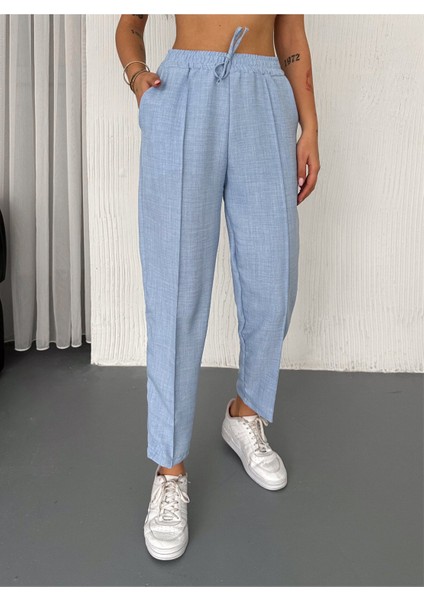 Aerobin Keten Gömlek Pantolon 2li Alt Üst Takım modelleri