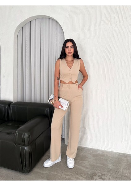 Yelek Pantolon Krep Takım fiyatları