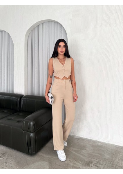 Yelek Pantolon Krep Takım fırsatları