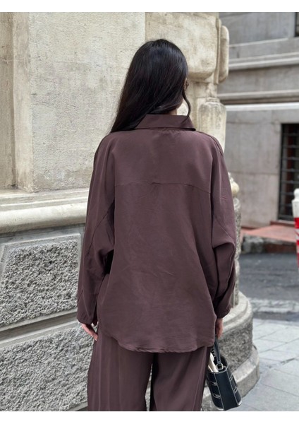 Yumuşak Doku Modal Kumaş Şalvarlı Gömlek Takım fırsatları