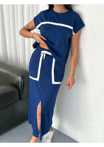 Şerit Detaylı Modal Kumaş Etekli Takım fiyatları