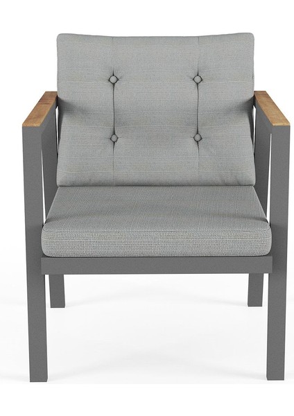 Sierra 2+1+1 Metal Iskeletli Suya Dayanıklı Bahçe Balkon Mobilya Takımı Cafe, Salon koltuk Takımı modelleri