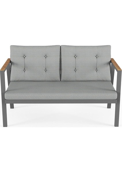 Sierra 2+1+1 Metal Iskeletli Suya Dayanıklı Bahçe Balkon Mobilya Takımı Cafe, Salon koltuk Takımı fırsatları