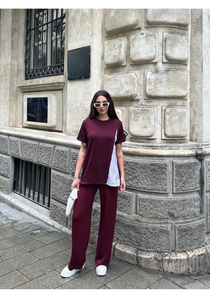 Garnili Terikoton Süs Düğmeli Eşofman Takımı modelleri