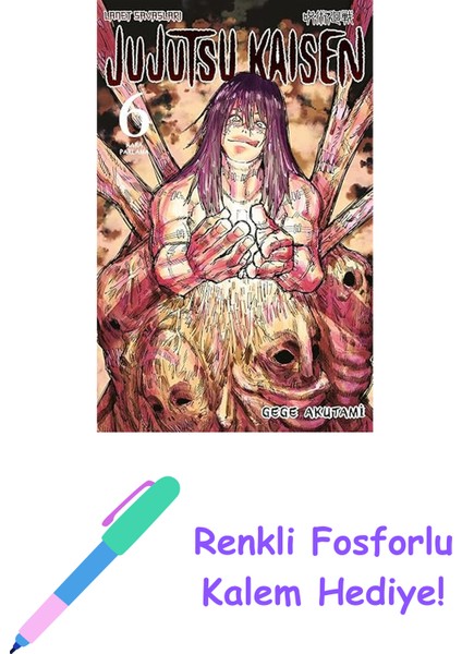 Jujutsu Kaisen 6. Cilt: Kara Parlama + Renkli Fosforlu Kalem