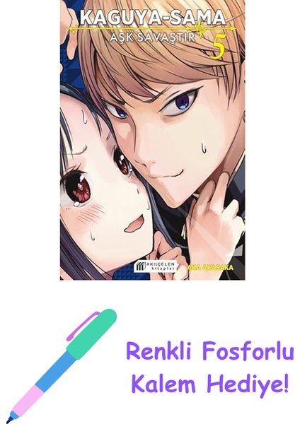 Kaguya-Sama - Aşk Savaştır 5 + Renkli Fosforlu Kalem