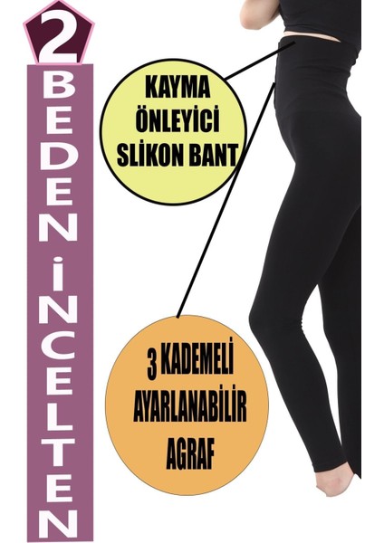 Kadın Beden Incelten Yüksek Bel Agraflı Korse Tayt modelleri