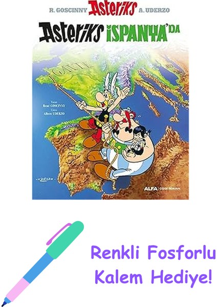 Asteriks 14 - Asteriks Ispanya'da + Renkli Fosforlu Kalem
