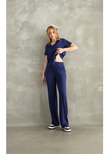 Modal Kumaş V Yaka Kısakol Eşofman Takım indirimleri