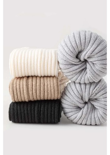 Original Premium Tozluk %100 Akrilik Triko Örgü Leg Warmer Ayak Isıtıcı Ekru fırsatları