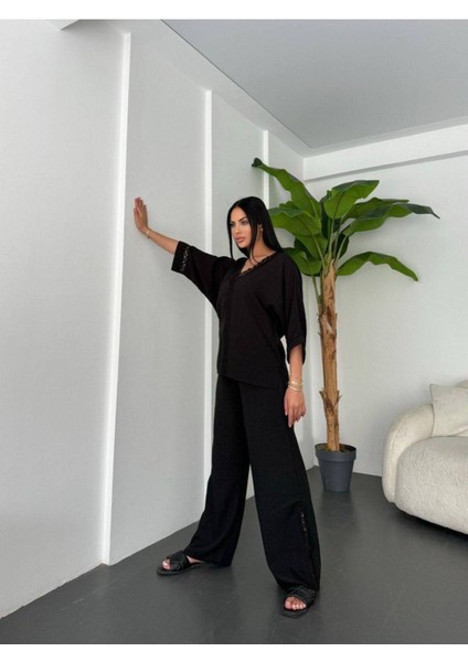 Dantelli Pantolunlu Keten Takım fiyatları