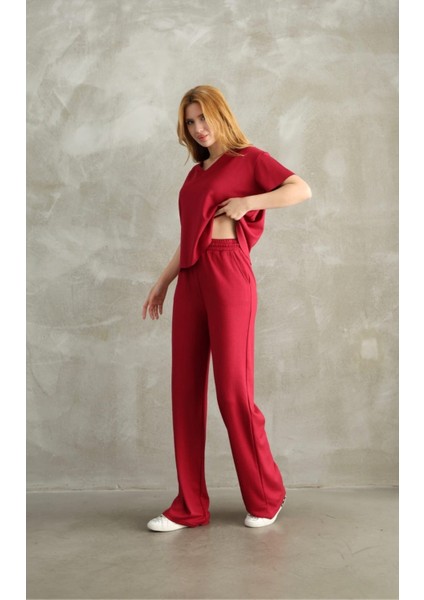 Modal Kumaş V Yaka Kısakol Eşofman Takım indirimleri