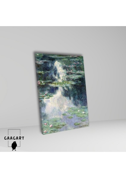 Tekli Dikey Kanvas Claude Monet Pond With Water Lilies fiyatları