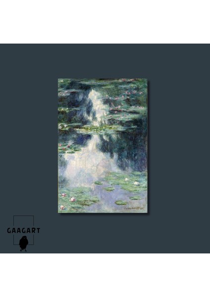 Tekli Dikey Kanvas Claude Monet Pond With Water Lilies modelleri
