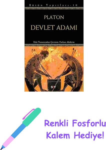 Devlet Adamı: Platon Bütün Yapıtları 10 + Renkli Fosforlu Kalem