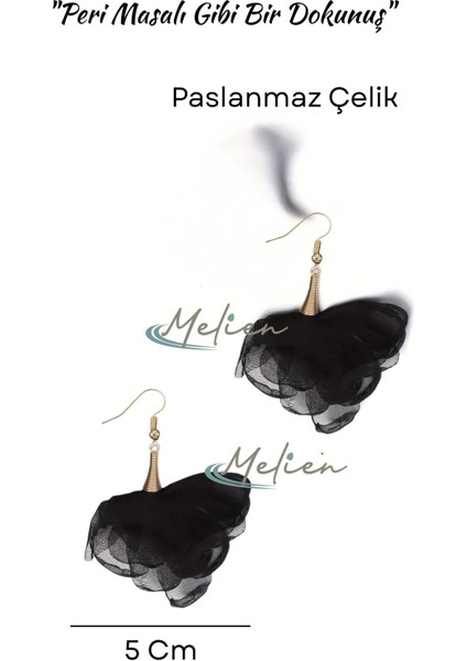 Sofistike Şık Tatlı ve Zarif Dantel Mesh Çiçekli Çelik Küpe Peri Tarzı Sallantılı Gece Günlük Takı fiyatları