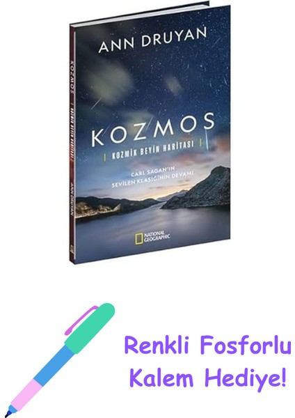 National Geographic Kozmos Kozmik Beyin Haritası + Renkli Fosforlu Kalem