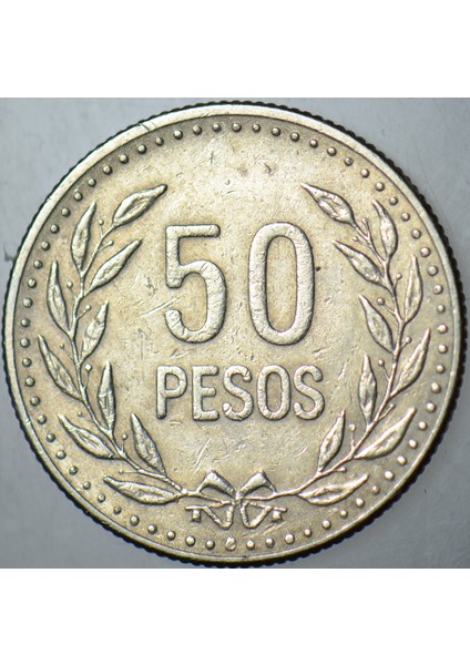 Kolombiya 50 Peso 1990. fiyatları
