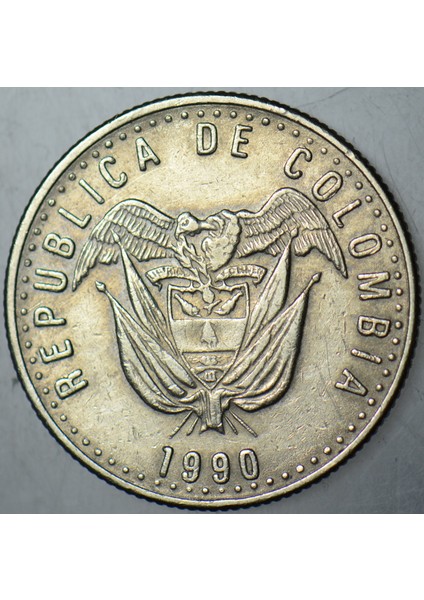 Kolombiya 50 Peso 1990. modelleri