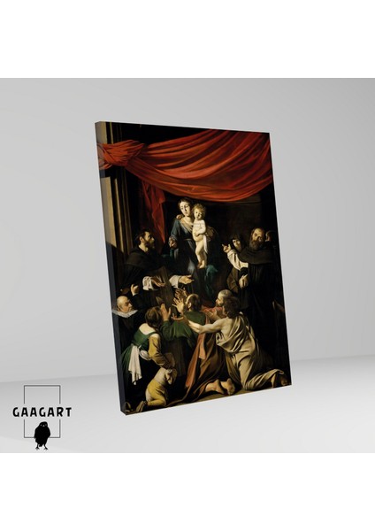 Tekli Dikey Kanvas Caravaggio Madonna Of The Rosary fiyatları