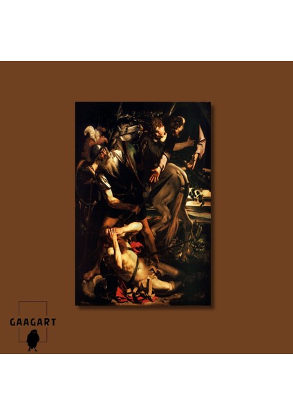 Tekli Dikey Kanvas Caravaggio Aziz Paul'un Dönüşümü modelleri