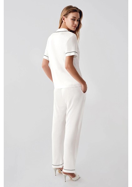 324 Kadın 4'lü Sabahlıklı Şorlu Pijama Takımı fırsatları