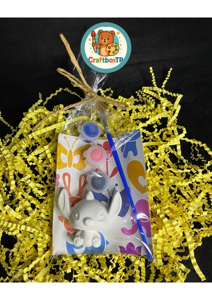 Stitch Sevimli Taş Boyama Seti/kendin Yap, Doğum Günü, Karne,etkinlik,tatil Hediyesi